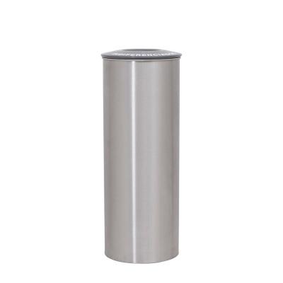 Ecoponto Individual Redondo Aço Inox Escovado 50L